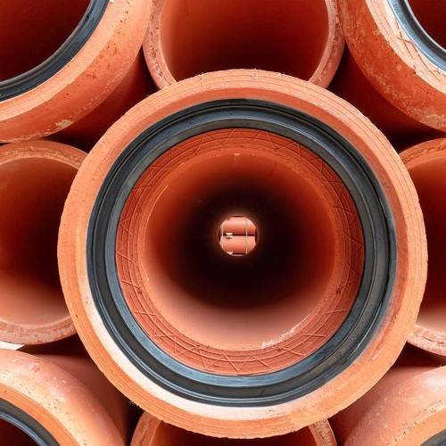 BSH Vitrified Clay Pipes (VCP) Straight Pipe 150mm(Diameter) x 1.5m(Length)