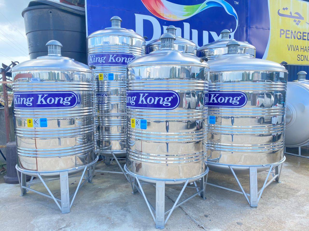 King Kong HHR150 Vertical Round Bottom With Stand Stainless